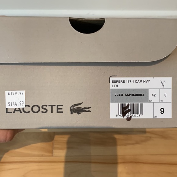 Lacoste navy blue men’s shoes - Picture 12 of 16